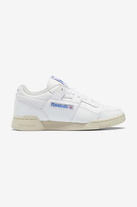 Reebok leather sneakers Workout Plus Vintag GZ4962 white color