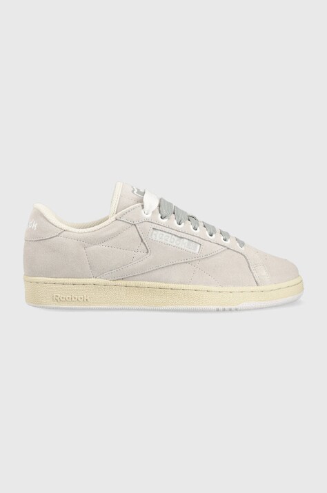 Semišové tenisky Reebok Club C Grounds šedá barva, HP6470-Grey