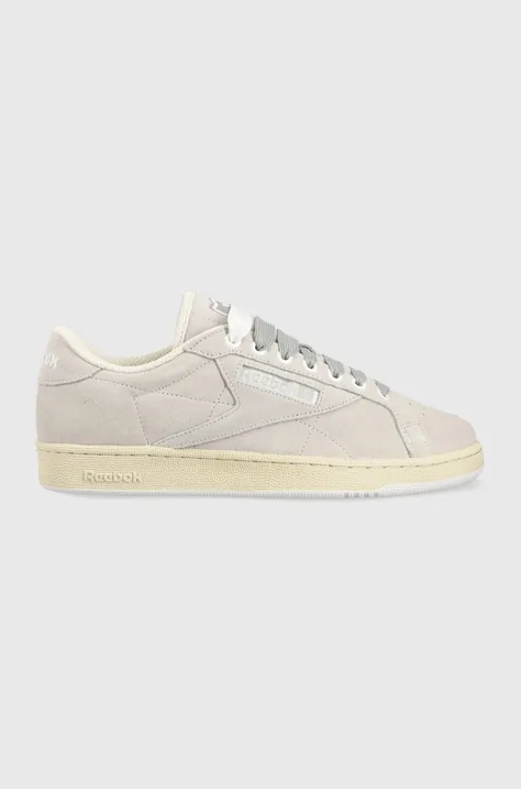 Reebok suede sneakers Club C Grounds gray color