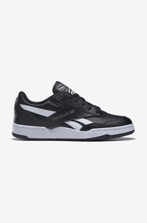 Кожени маратонки Reebok BB 4000 II в черно