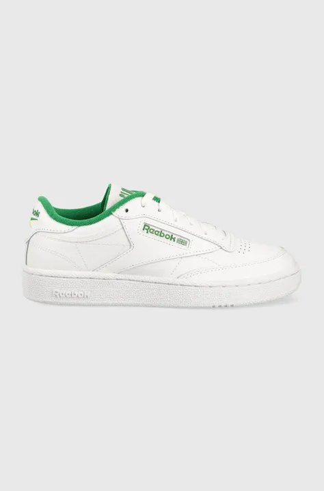 Кожаные кроссовки Reebok Club C 85 цвет белый IE9387-white