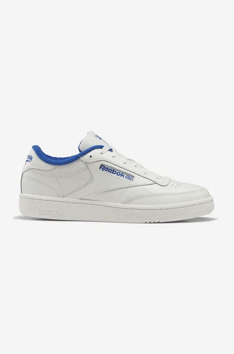 Reebok leather sneakers Club C 85 IE9388 white color