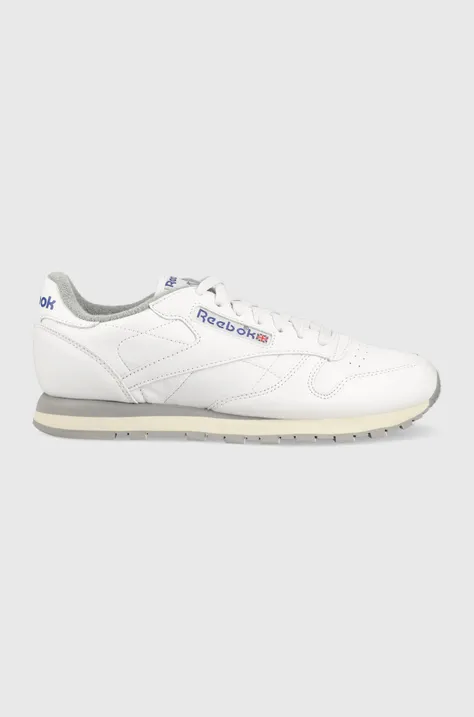 Kožené sneakers boty Reebok Classic M42845 bílá barva, M42845-white