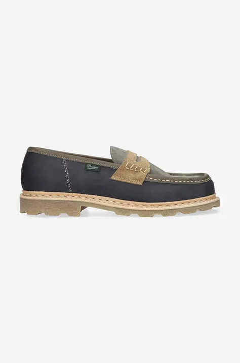 Kožené mokasíny Paraboot Nantes pánské, černá barva, 213872-black