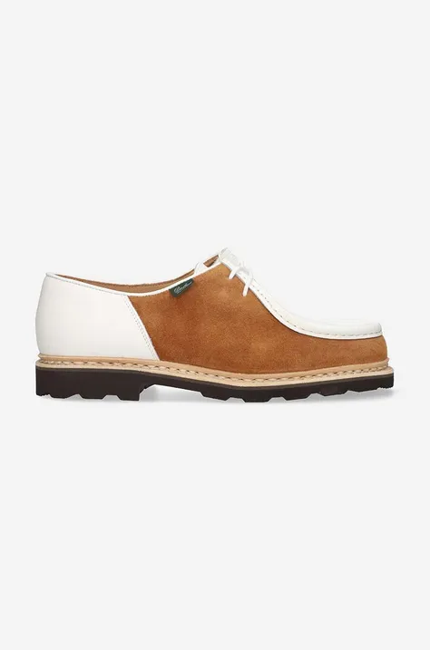 Paraboot pantofi de piele Michael bărbați, culoarea maro 715072-brown