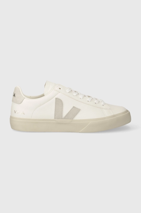 Veja Men's Clean Leather Sneakers in Extra White Cobalt white color CP0502429B