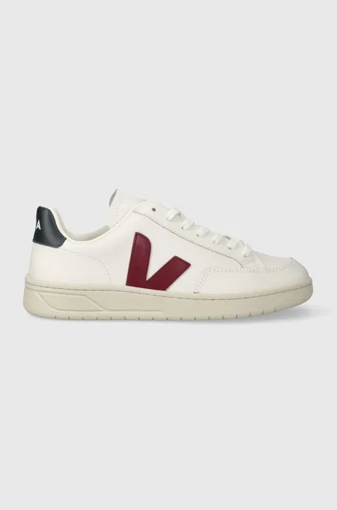 Kožené sneakers boty Veja V-12 bílá barva, XD0201955B