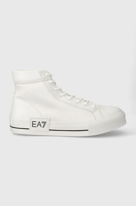 Πάνινα παπούτσια EA7 Emporio Armani χρώμα: άσπρο