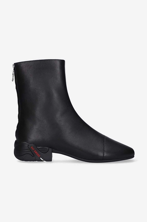 Kožne gležnjače Raf Simons Solaris High boja: crna, HR780008L.0003-black