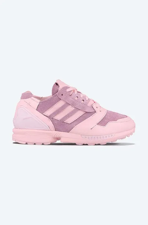Kožené sneakers boty adidas Originals ZX 8000 Minimalist Icons růžová barva, FY3837-pink
