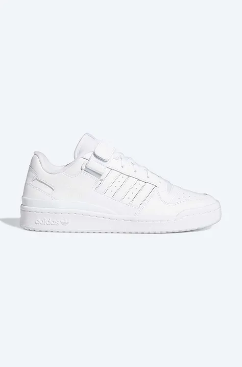 Kožené sneakers boty adidas Originals Forum Low bílá barva, FY7755-white