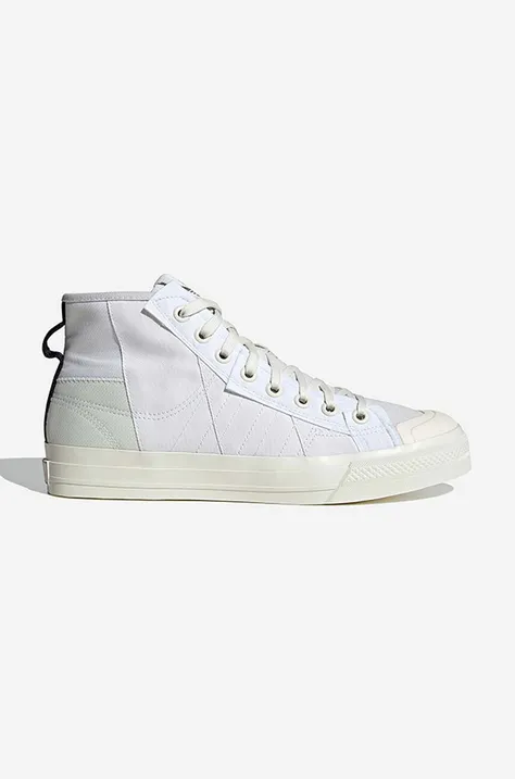 Kecky adidas Originals Nizza Hi by Parley bílá barva, GV7617-white