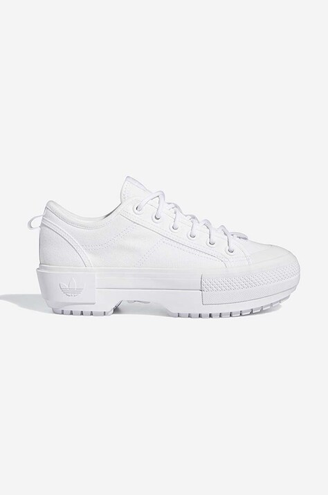 adidas Originals plimsolls Nizza Trek Low W white color