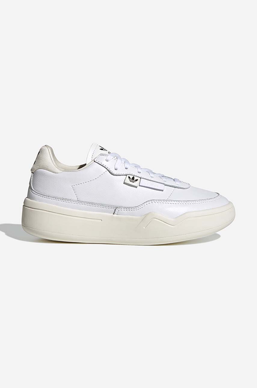 Kožené tenisky adidas Originals Her Court GY3579-white, biela farba