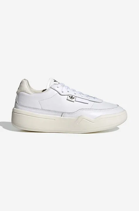 Δερμάτινα αθλητικά παπούτσια adidas Originals Her Court χρώμα: άσπρο