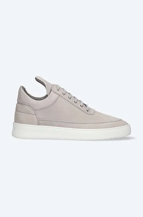 Filling Pieces leather sneakers Lo Top Ripple Nubuck Plaster gray color 25122842003.M