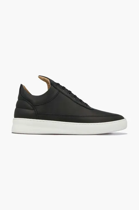 Kožené tenisky Filling Pieces Low Top Plain čierna farba, 29726991861