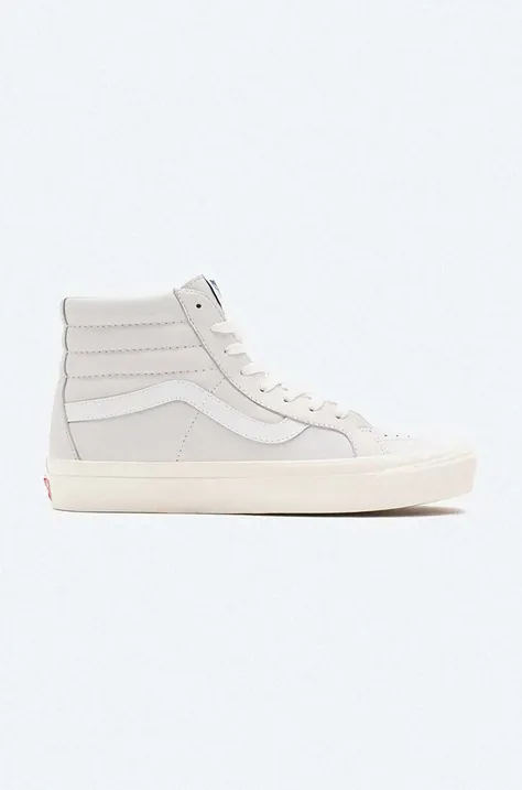Vans leather sneakers gray color