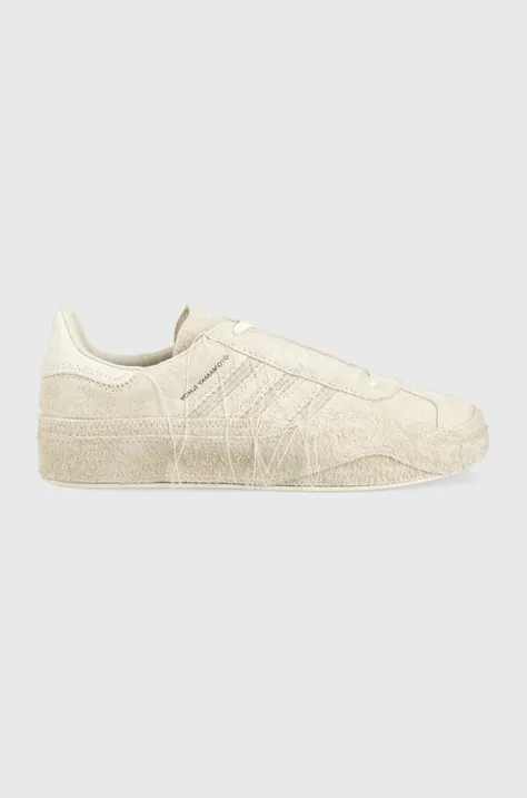 adidas Originals sneakers din piele întoarsă Y-3 Gazelle culoarea alb, FZ6404 FZ6404-white