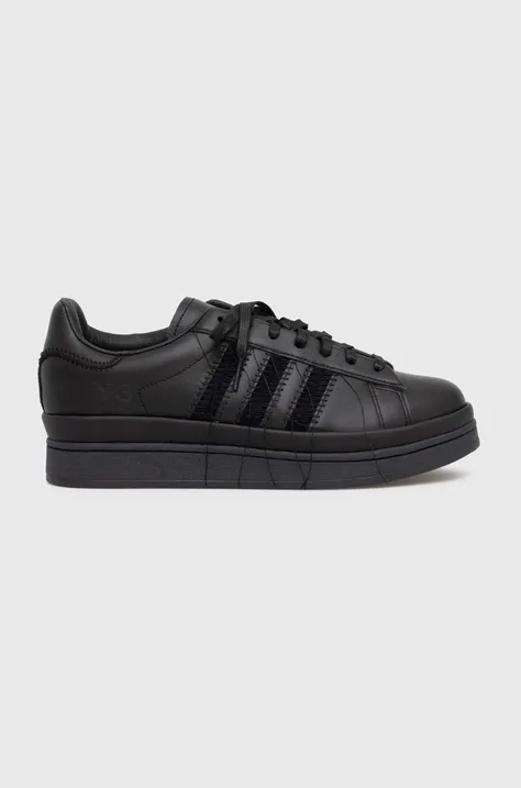 Kožené tenisky adidas Originals Y-3 Hicho IE7265-black, čierna farba,