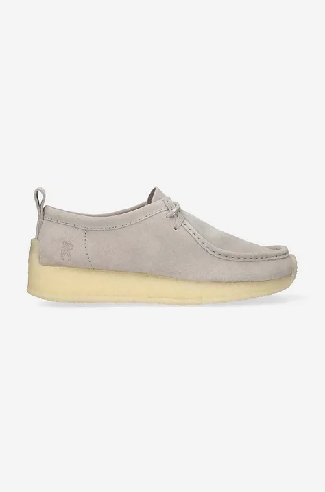 Clarks suede shoes x Ronnie Fieg Rossendale gray color 26170225