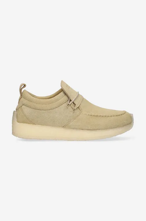Clarks suede shoes x Ronnie Fieg Maycliffe beige color 26170245