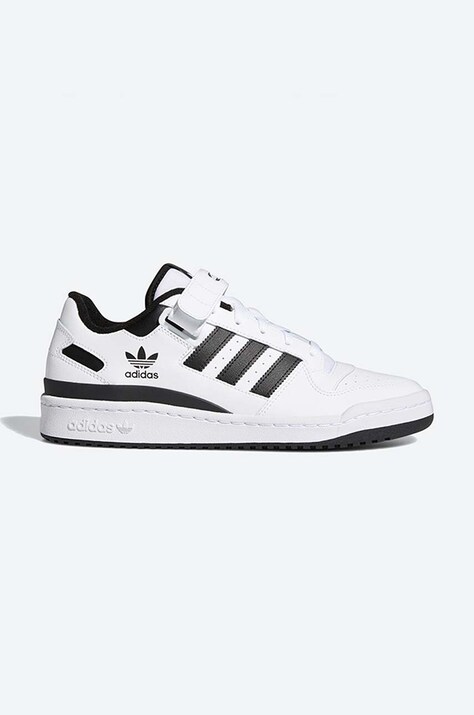 adidas Originals sneakers din piele Forum Low culoarea alb, FY7757 FY7757-white