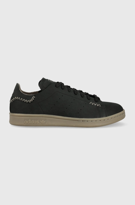 Σουέτ αθλητικά παπούτσια adidas Originals Stan Smith Recon χρώμα: μαύρο F30