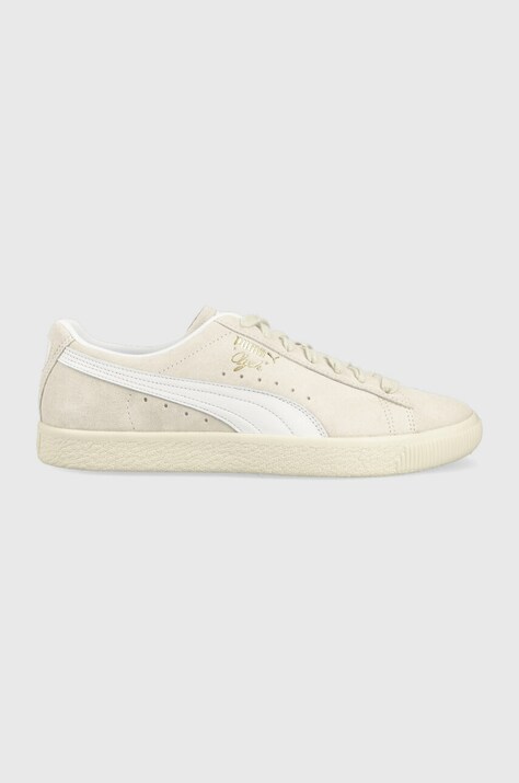 Σουέτ αθλητικά παπούτσια Puma Clyde χρώμα: μπεζ