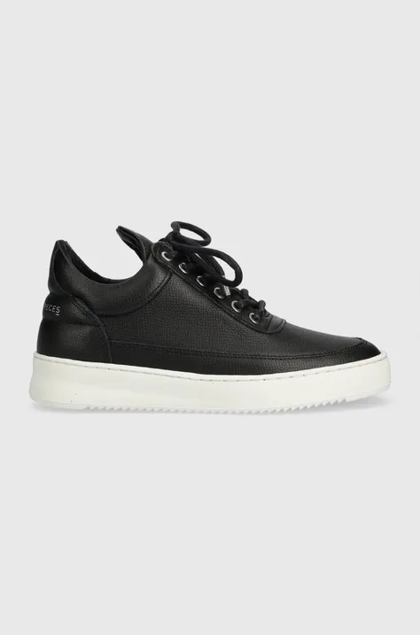 Δερμάτινα αθλητικά παπούτσια Cote&Ciel Low Top Ripple χρώμα: μαύρο