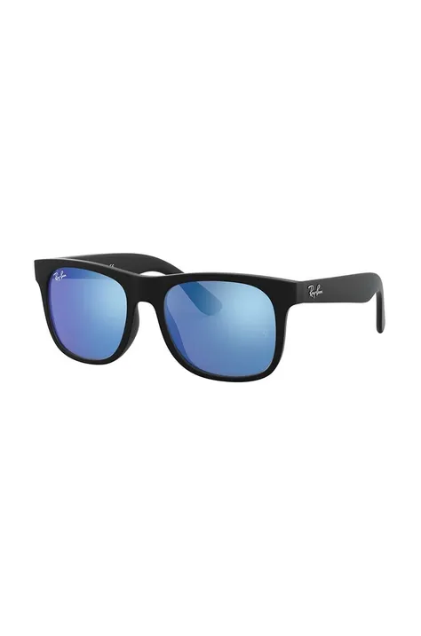 Παιδικά γυαλιά ηλίου Ray-Ban JUSTIN χρώμα: μαύρο, 0RJ9069S