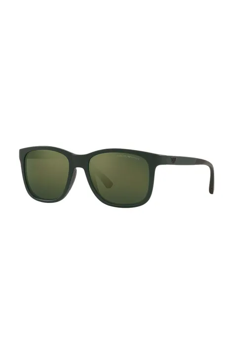 Дитячі сонцезахисні окуляри Emporio Armani колір зелений 0EK4184
