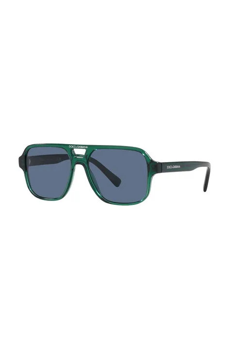 Dětské sluneční brýle Dolce & Gabbana zelená barva, 0DX4003