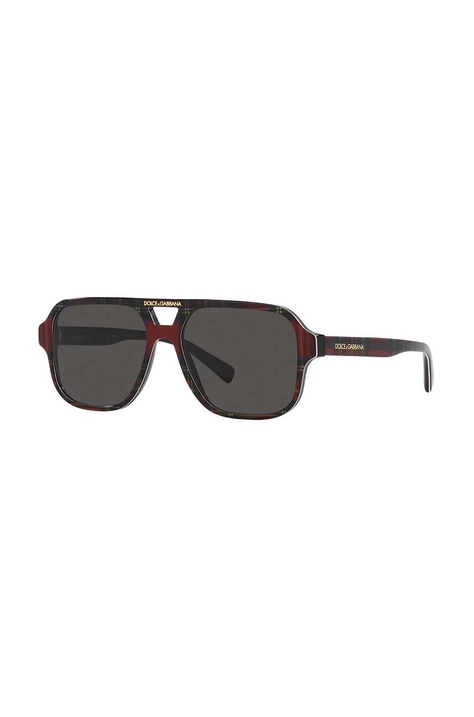 Dolce & Gabbana ochelari de soare copii culoarea bordo, 0DX4003