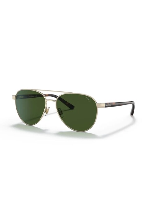 Polo Ralph Lauren ochelari de soare copii culoarea verde, 0PP9001