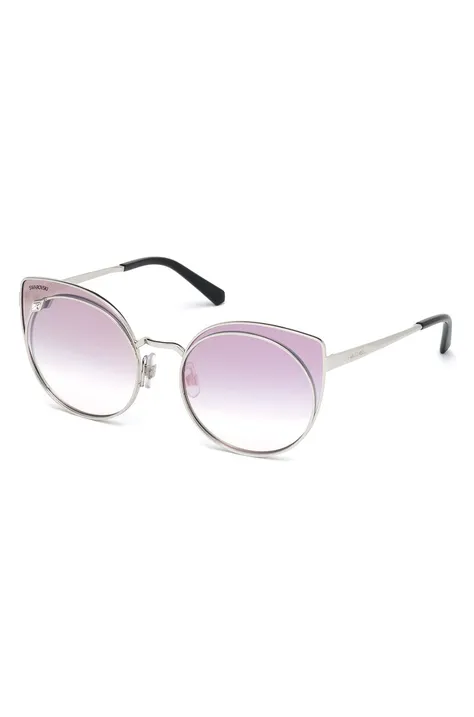 Сонцезахисні окуляри Swarovski жіночі колір сірий