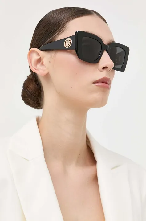 Slnečné okuliare Burberry DAISY dámske, čierna farba, 0BE4344