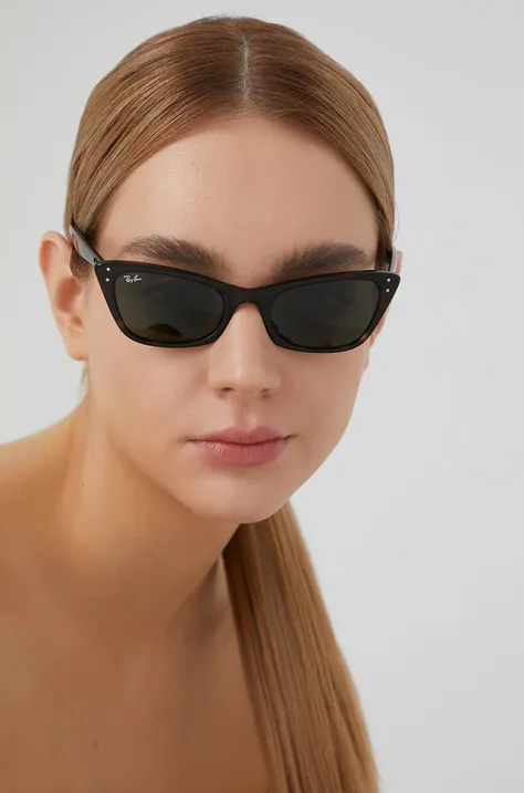 Sončna očala Ray-Ban ženski, črna barva