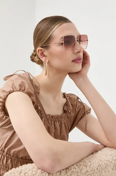 Slnečné okuliare Burberry dámske, ružová farba