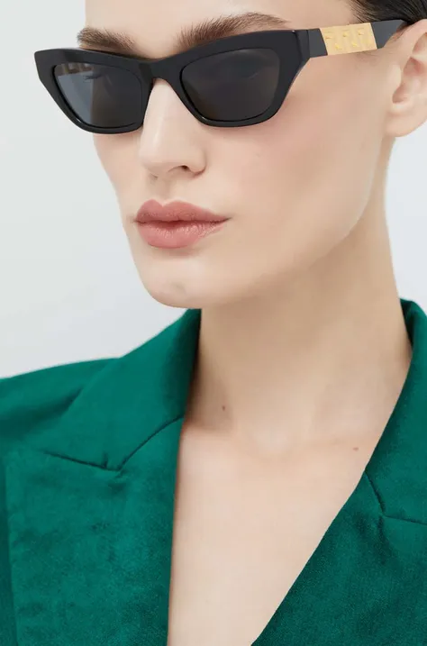 Versace okulary przeciwsłoneczne damskie kolor czarny