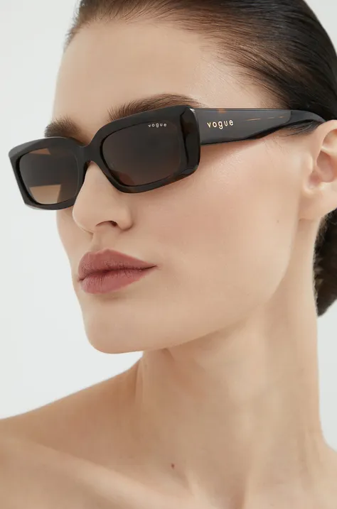 Сонцезахисні окуляри Vogue Eyewear жіночі колір коричневий