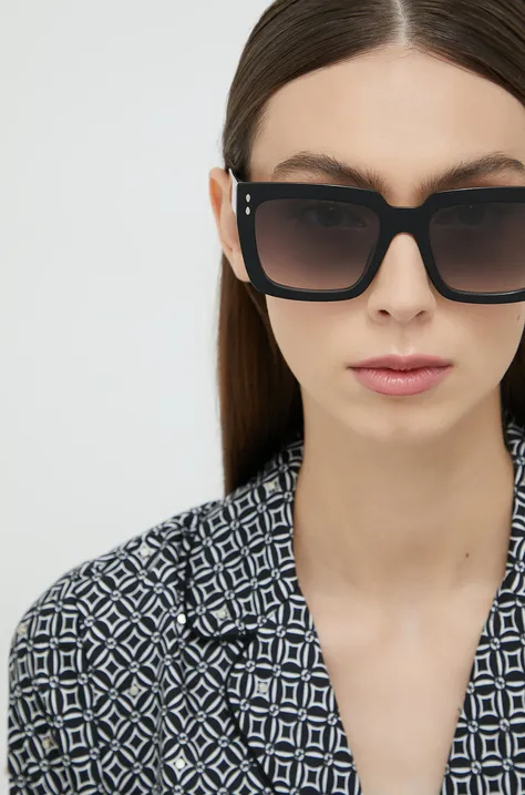 Isabel Marant okulary przeciwsłoneczne damskie kolor czarny