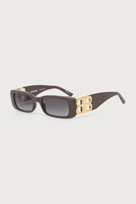 Balenciaga Okulary przeciwsłoneczne damskie brązowe BB0096S
