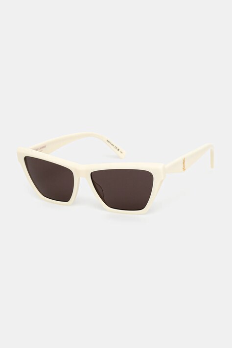 Saint Laurent okulary przeciwsłoneczne damskie kolor beżowy SL M103