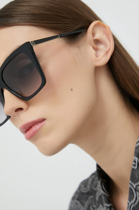 Saint Laurent okulary przeciwsłoneczne damskie kolor czarny