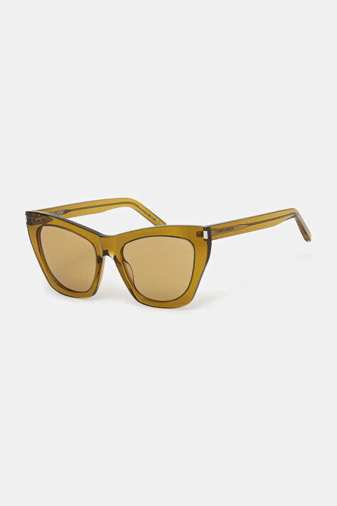 Slnečné okuliare Saint Laurent dámske, hnedá farba, SL 214 KATE