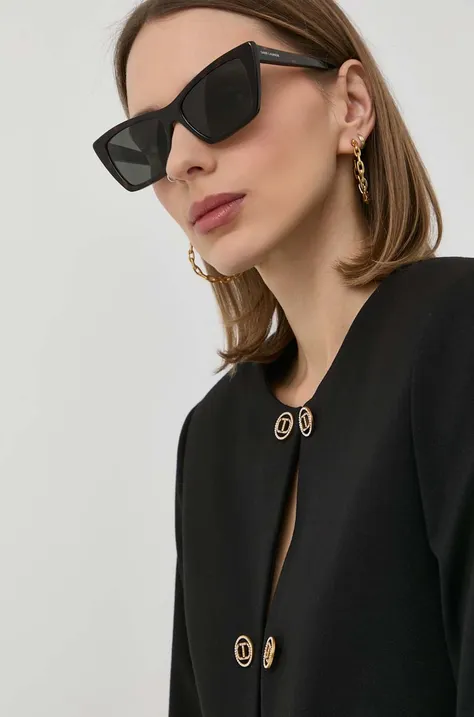 Солнцезащитные очки Saint Laurent женские цвет чёрный