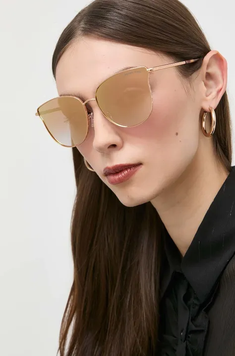 Sunčane naočale Michael Kors za žene, boja: smeđa