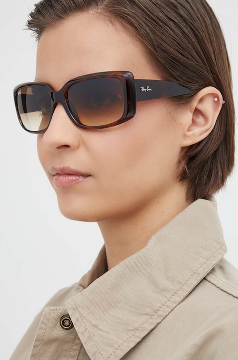 Ray-Ban ochelari de soare femei, culoarea maro