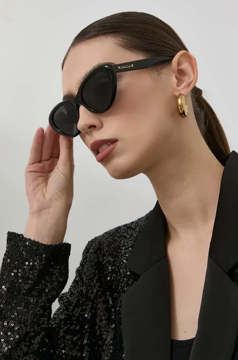 Gucci okulary przeciwsłoneczne damskie kolor czarny GG1170S